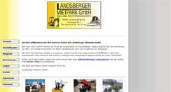 Desktop Screenshot of landsberger-mietpark.de